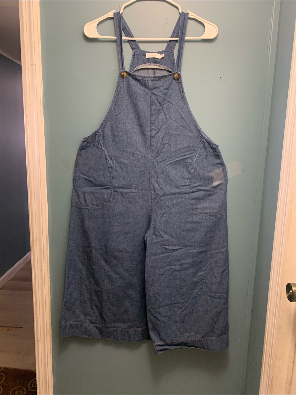 Lush Denim Overall Jumper in Blue